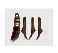 7 Unids/Set Volante A La Izquierda LHD Para BMW 5 Series F10 F11 Gris Beige Negro Interior Del Coche Manija De La Puerta Interior Cubierta Del Ajuste Del Tirador Del Panel(WINE RED-4PCS)