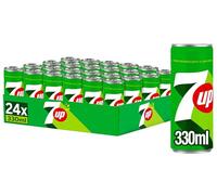 7 UP original Refresco de lima y limón, pack de 24 latas de 330 ml, 7.92 litros en total