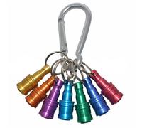 7 varillas de conexión para llavero de 1/4 pulgadas, 1 mosquetón, portabrocas, broca hexagonal, soporte para cabeza de destornillador, adaptador de tornillo portátil para tornillos hexagonales (7