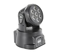 7 x 10 W Mini Moving Luz de escenario DMX512 RGBW Efectos de Efectos de 5 Modo de Control DJ Disco Luz de Fiesta con Mando a Distancia y Pantalla LED Pantalla Moving Head Luz para Disco, Bar, Club
