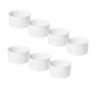 7 x Moldes de Plástico para Queso 0,9 kg - 13x7 cm - Para Quesos Frescos, Caciotta, Ricotta, Caprino