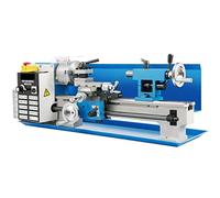 7 "x14" mini torno de metal Benchtop Precisión 550W Velocidad variable 0-250 0PRM 2 Agujero del huso 1 mm for girar el roscado perforación Para uso doméstico