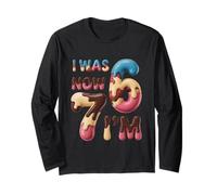 7 Year Old Birthday Shirt Was 6 Now I’m 7 67 Boys Girls Kids Manga Larga