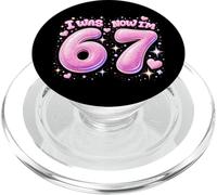 7 Years Old Birthday Girl 7th Anniversary I Was 6 Now I'm 7 PopSockets PopGrip para MagSafe