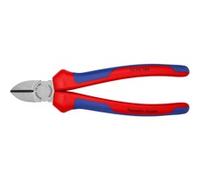 70 02 180 Alicates de corte diagonal alicate azul, Alicates de corte diagonal, Acero cromo vanadio, De plástico, Azul/Rojo, 18 cm, 252 g