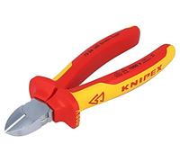 Knipex Alicate de corte diagonal 70 06 160 – cromado, VDE con fundas multicomponentes, 160 mm