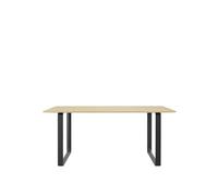 70/70 Mesa de Comedor 170x85 Chapa Roble/ Negro