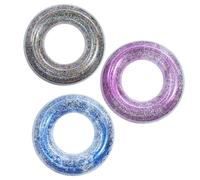 70/90cm Flotadores Hinchables Piscina para Niños Adultos,Anillo de Natación Inflable Flotador de Piscina con Lentejuelas,Caucho Juguetes para Playa Fiesta Verano Juegos de Agua Niños y Niñas