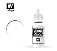 Vallejo Model Color Pintura Acrílica Blanco (White) Acabado Mate, 18 ml. Autonivelante y Sistema BSL para Modelismo y Figuras