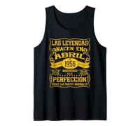 70 años Cumpleaños Las Leyendas Nacen en Abril de 1956 Camiseta sin Mangas