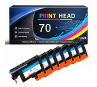 70 Cabezal de impresión con Chip Compatible con HP 70 C9404A C9405A C9406A C9407A C9408A C9409A C9410A para impresoras DesignJet Z2100 Z5200 Z3200 Z3100