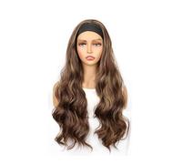 70 cm Long Wavy Headband Wig for Women,Wear and Go Glueless Synthetic Hair Soft Body Wave Wigs Wiglets(27/33#)