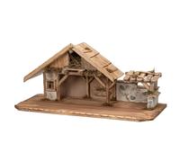 70 cm Pesebre Decorativo Krippenstall De Madera Y Yeso Sin Figuras Grande