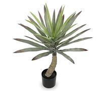 70 cm plantas artificiales de yuca bonsai grande planta artificial grande en maceta, árbol de yuca artificial para interior y exterior, decoración moderna, decoración de baño, salón, dormitorio