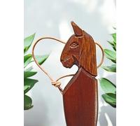 70 cm XXL Calzador Caballo Oscuro Manchado Forma Ergonómica Tallado a Mano Natural de Madera Bley Empfertshausen Alemania desde 1835 Tradición Familiar cleanprince Ejemplar Único Artes y Oficios Idea