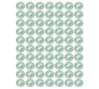 70 Cuentas pequeñas de plástico de 0.315 in, Suministros de Cuentas de Semillas, Accesorios para Hacer Joyas, Pulseras, Manualidades (Color sólido - Verde Claro)