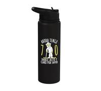 70 Cumpleaños 70 Años Hombre Divertido, Ahora Tengo 70 Años Stainless Steel Insulated Water Bottle