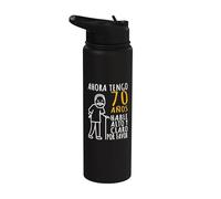 70 Cumpleaños Hombre Divertido | Ahora Tengo 70 Años Stainless Steel Insulated Water Bottle