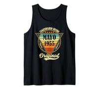70 cumpleaños Nacido en Mayo de 1955 Vintage 70 años Camiseta sin Mangas