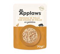 70 g Applaws Pollo y Hígado en gelatina sobre para gatos