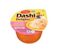 70 g Dashi Delights Snack Cremoso Pollo y Salmón tarrina para gatos