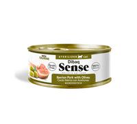 70 g Dibaq Sense Sterilized Gain Free Cerdo Ibérico con Aceitunas lata para gatos