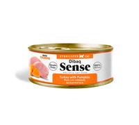 Dibaq Sense Gato Adult Grain Free Sterilized Pavo con Calabaza Latas 70 gr