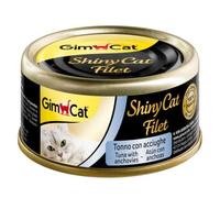 70 g GimCat Shiny filet Atún y Anchoas lata para gatos