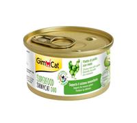 12 latas x 70 g Gimcat Super Food Shiny Cat Duo Pollo y Manzana lata para gatos ¡Pack ahorro!