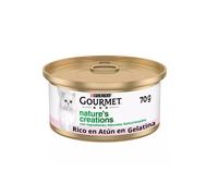 Purina Gourmet Nature's Creations Atún y Gambas en Gelatina Gatos Latas 70 gr