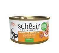 70 g Schesir Filetes de Atún con Aloe en Gelatina lata para gatos
