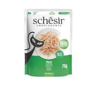 70 g Schesir Filetes de pollo en Gelatina sobre para gatos