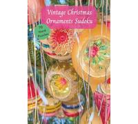 70 Hard Sudoku Puzzles Vintage Christmas Ornament Theme: 6x9 inches. 4x3 grid. Theme background on each puzzle page.