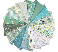 70 piezas de tela de algodón para patchwork, 25 cm x 25 cm, algodón, paquete de tela para patchwork, materiales multicolor para costura, scrapbooking y manualidades DIY (A)