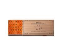70 sellos de goma con símbolos de letras y números, sellos de madera para álbumes de recortes, decoración de diario, envoltura de regalos, manualidades, envío de goma
