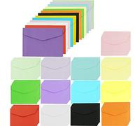 70 sobres pequeños en varios colores, sobres de regalo de 4.6 x 3.2 pulgadas con pegatinas para tarjetas de felicitación, Acción de Gracias, Navidad, boda, invitaciones de fiesta