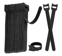 70 unidades de bridas para cables 15cm con cierre de gancho y bucle, organizadores de cables reutilizables, bridas autoadherentes para gestión de cables