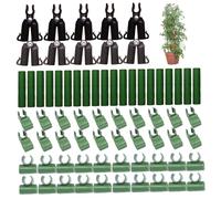 70 unids/set conectores de estaca de jardín prácticos clips para enrejado de plástico ajustables 11mm 5 estilos para accesorios de invernadero de jardín