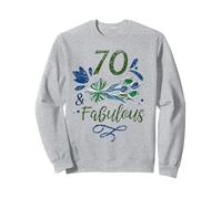 70 y Fabuloso cumpleaños Viejos Fiesta Edad Setenta 70 años Sudadera
