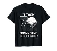 70 Year Old Golfer 70th Golf Birthday Party Golfing Player Camiseta