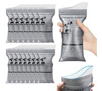 700 ml Orinal Portátil Reutilizable, 15 Piezas Orinal Portátil 2 En 1 y Bolsa para Vómitos, Bolsa de Orina para Viajes Largos, Baño de Emergencia Anti-Olores Ideal para Viajes, Atascos, Camping