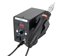 700 W Estación de Soldadura Estación de Soldadura 858D Con Pistola de Aire Caliente, Boquilla y Pantalla LED Temperatura Ajustable Hierro de Soldadura Electrónica de Precisión, Herramientas de