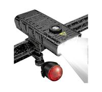 7000 Lumen Powerful Bike Lights Front and Back,5 LED Super USB Rechargeable Waterproof Bicycle Head