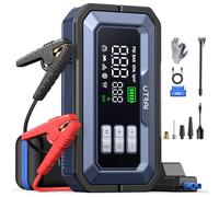 7000A Arrancador de Baterias de Coche con Compresor de Air/Escáner OBD II/160W DC out/Luz LED de 2000 lúmenes/18W Carga Rápida(para All Gas/14L Diesel/híbrido) UTRAI Jump Starter