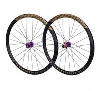 700C Bicicleta De Carretera Juego De Ruedas Eje Pasante Freno De Disco Altura 30/40/50mm Rueda 12 * 100mm/12 * 142mm 24H Llanta para 7-12 Velocidad Cassette(Purple,40mm)