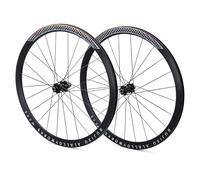 700C Bicicleta De Carretera Juego De Ruedas Eje Pasante Freno De Disco Altura 30/40/50mm Rueda 12 * 100mm/12 * 142mm 24H Llanta para 7-12 Velocidad Cassette(Black,30mm)
