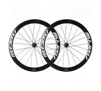 700C Bicicleta De Carretera Juego De Ruedas QR Rueda Delantera Y Trasera Buje HG 9 * 100/10 * 130mm Aleación De Aluminio Llanta Freno C/V Compatible con 8/9/10/11 Velocidades(Purple)