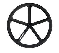 700C Bicicleta De Piñón Fijo Ruedas Delantera Y Trasera 5 Radios Juego De Ruedas De Aleación De Magnesio Freno V 100/120mm Bujes para Una Sola Velocidad(700C Front)