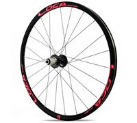 700C Bicicletas De Carretera Rueda Delantera Liberación Rápida 9x100mm/10x135mm Freno De Disco Rueda Trasera Bujes 24H para Cassette De 8-12 Velocidades(Black-Red,Rear)