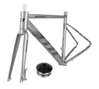 700C Cuadro De Bicicleta Carretera Freno De Disco Cierre Rápido 100/135mm | 19/20in Marco De Carreras De Aleación De Aluminio Con Horquilla, Cableado Semiinterno